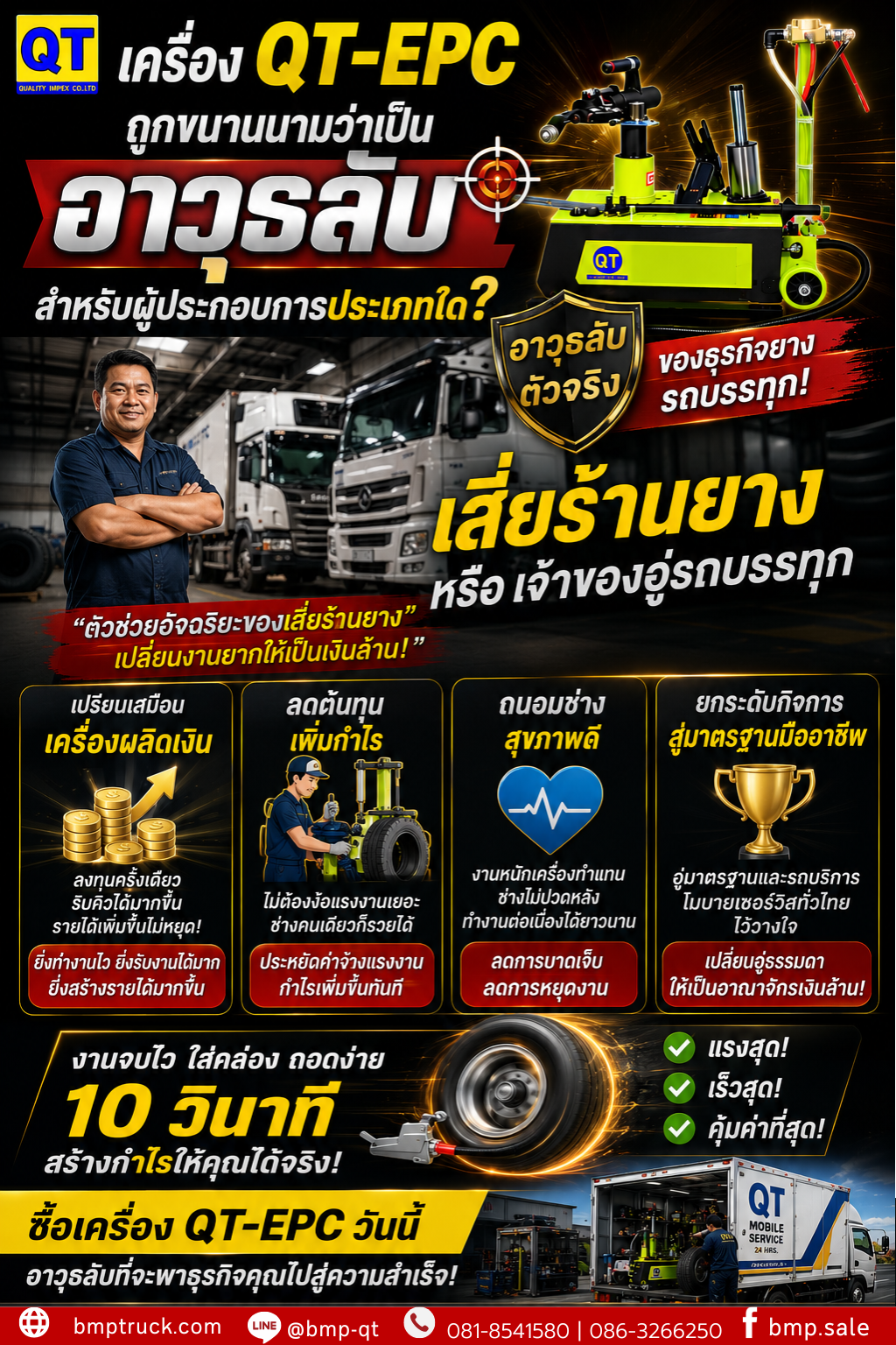 เครื่องถอดยาง QT-EPC25