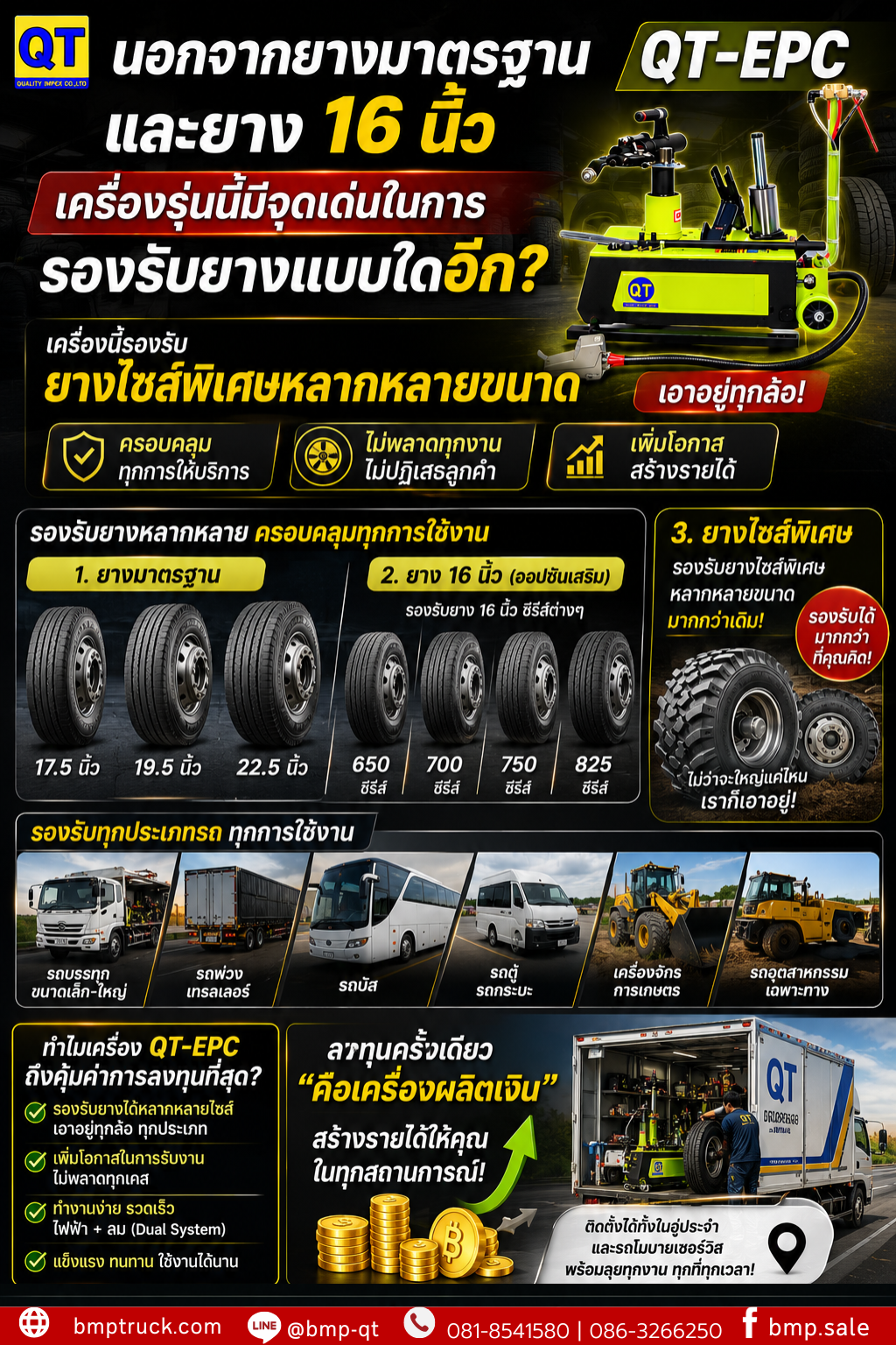 เครื่องถอดยาง QT-EPC25