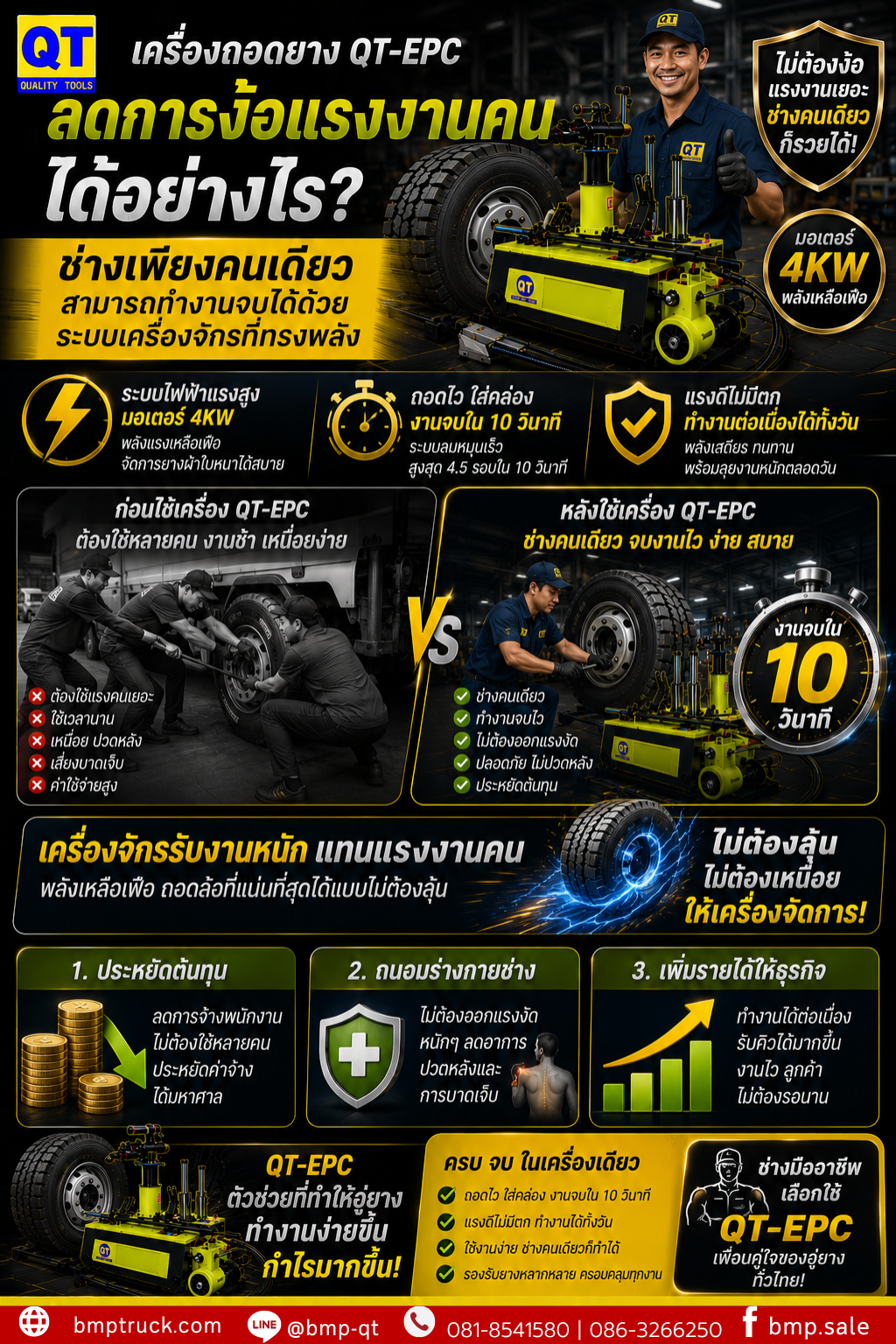 เครื่องถอดยาง QT-EPC37